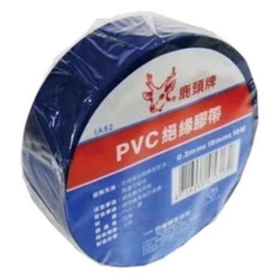 鹿頭牌小管芯PVC絕緣膠帶/藍/48mmx10M/4卷/束 圖片