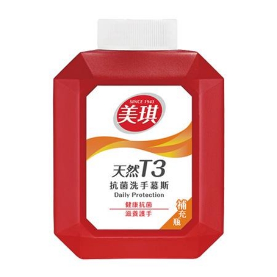 美琪天然T3抗菌洗手慕斯/500ml/補充瓶/瓶 圖片