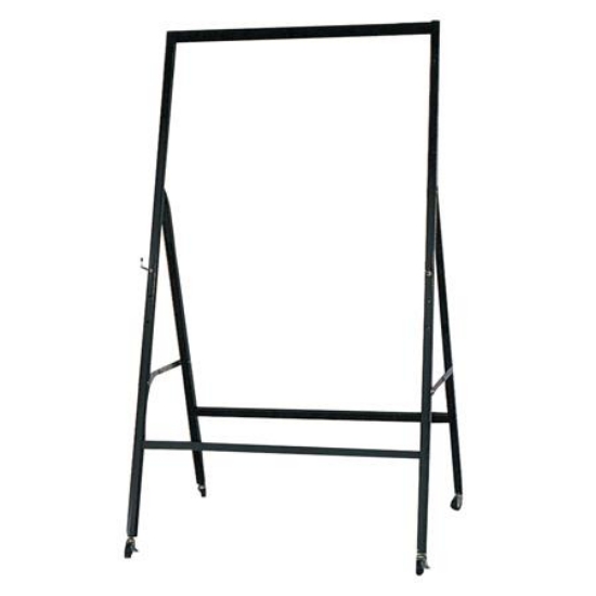 高點黑烤漆單面斜放白板架/ME-748/加長型/適用長120x寬210~240cm板 圖片