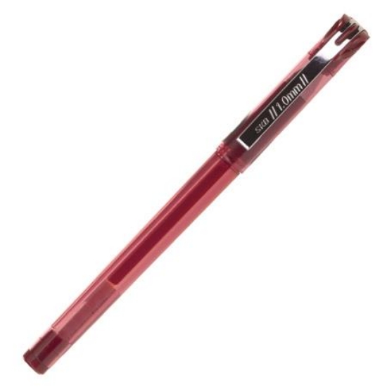 SKB中性筆G-1501/紅/1.0mm/12支/盒 圖片