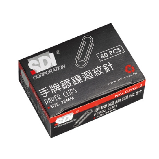 SDI小迴紋針0702B/28mm/80支/盒 圖片