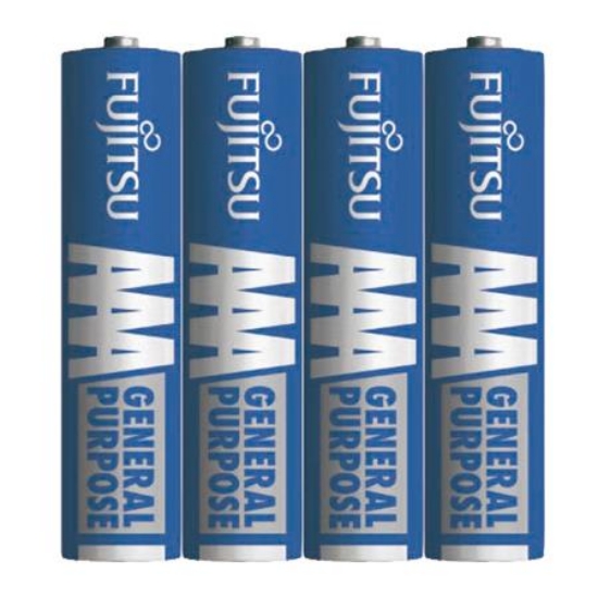 富士通Fujitsu GPTW4號碳鋅電池RO3/收縮膜包/4顆/組 圖片