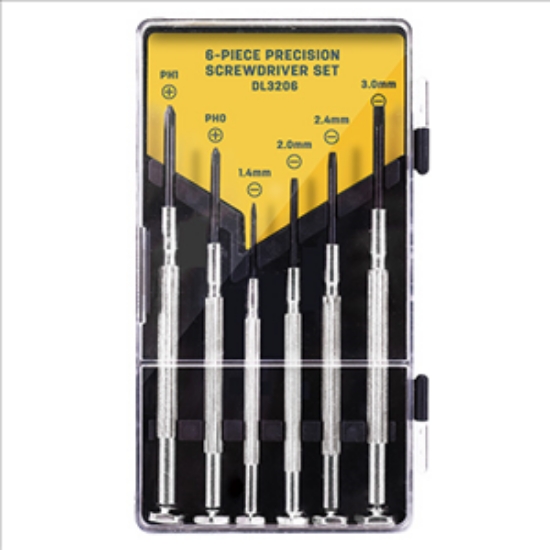 得力Deli工具-精密鐘錶螺絲起子組/EDL3206/6件組/黑色 圖片