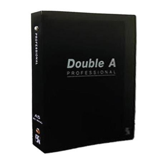 Double A辦公系列20孔筆記活頁夾/DAFF15012/25K/A5/黑 圖片