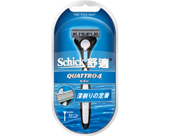 舒適Quattro4Titanium創4紀刮鬍刀1刀架1刀頭 圖片