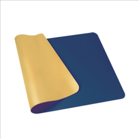 力大牌ABEL雙色PU皮質桌墊/66825-NVY/蔚藍+橘黃/40x60 圖片