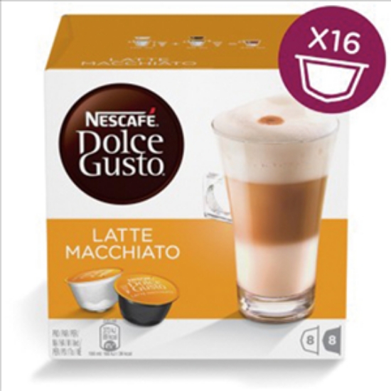 NESCAFE Dolce Gusto拿鐵瑪奇朵咖啡膠囊16顆/8杯/盒 圖片