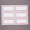 華麗牌自黏標籤-紅框WL-1015/寬53x長25mm/90片/包 圖片
