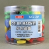 COX彩色圓磁鐵MG-20A/20mm/120粒/筒 圖片