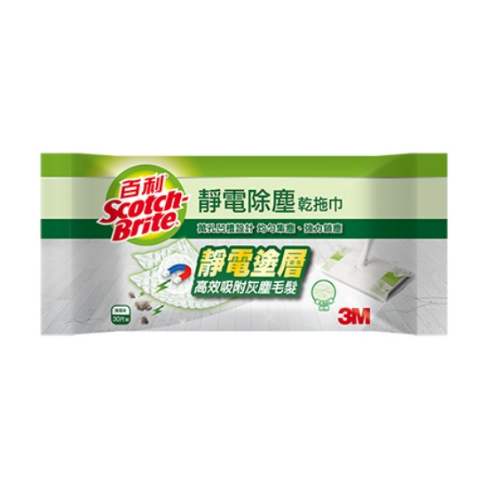 3M百利靜電除塵乾拖巾/DMD-B/30張/包 圖片