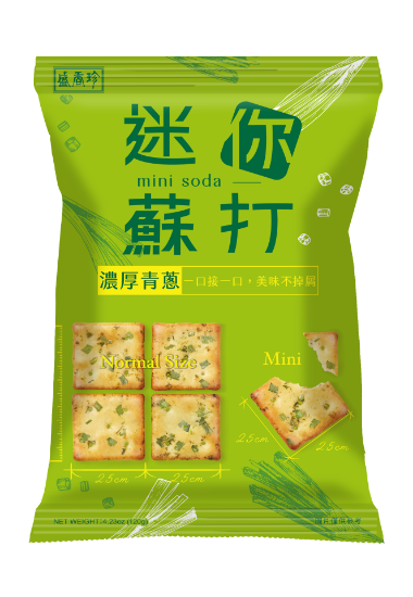 盛香珍濃厚青蔥迷你蘇打餅 圖片