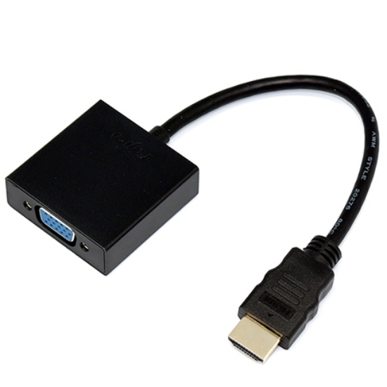 fujiei HDMI公TO VGA母免電源轉換線/SR4208/帶Audio音源孔/10cm 圖片