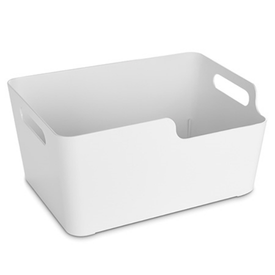 得力Deli收納整理手提盒/PK108/中號/白色 圖片