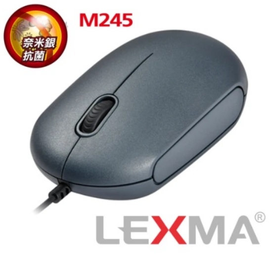 美商雷馬LEXMA 光學有線抗菌光學滑鼠/M245 圖片