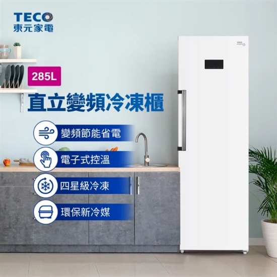 東元 285公升直立式變頻無霜冷凍櫃RL285SXW 圖片