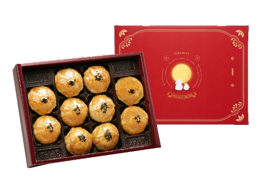 香樂-10入烏豆沙蛋黃酥禮盒 圖片