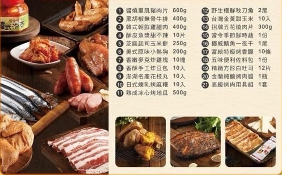 烤樂美-金愛夯烤肉組(8-10人) 圖片