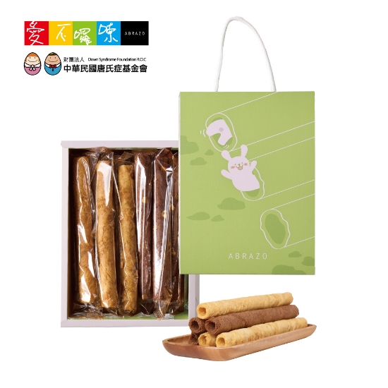 【愛不囉嗦】月光捲捲 手工厚蛋捲禮盒(24盒) 圖片