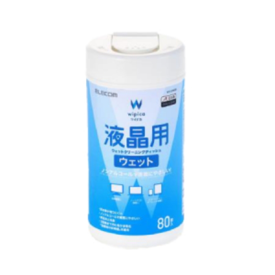 ELECOM無酒精液晶螢幕擦拭巾/v5/80P 圖片