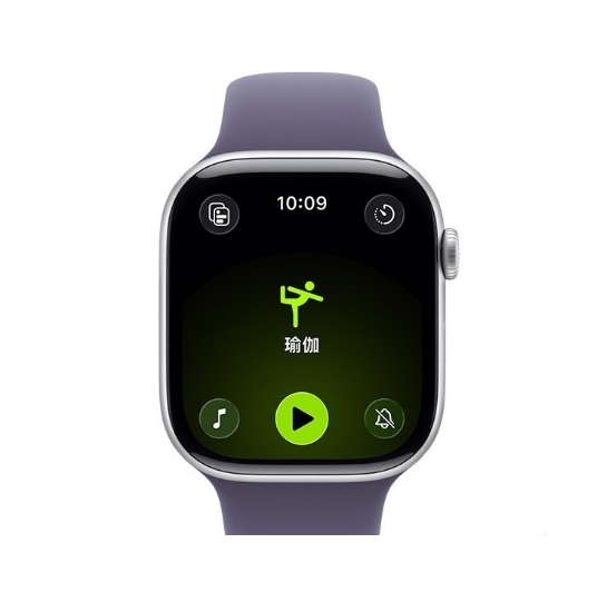 Apple Watch Series 11 42mm-銀色/霧紫色運動型錶帶 圖片