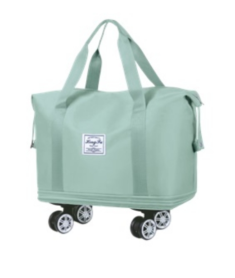 拖輪三層折疊手提袋 (綠) 圖片