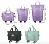 拖輪三層折疊手提袋 (紫) 圖片