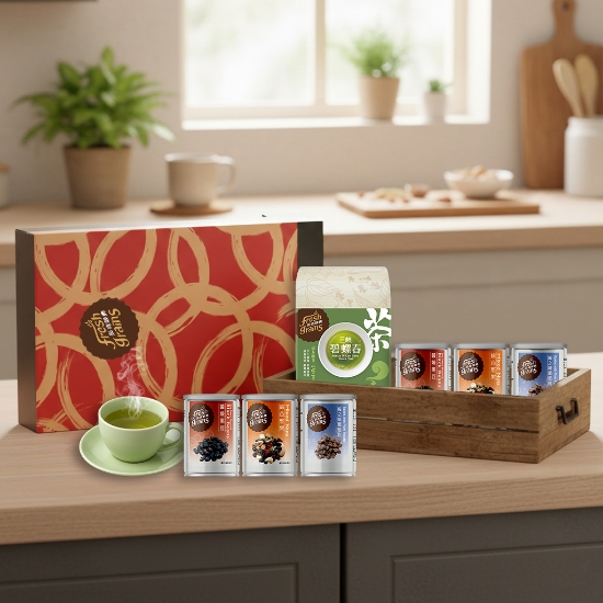 長青穀典-吉祥7入茶堅果禮盒A 圖片