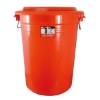 萬能桶106L/桔色/直徑56x高67.5cm/含蓋/個 圖片