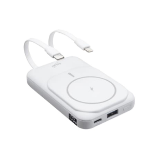 E-books磁吸自帶線無線快充行動電源 圖片