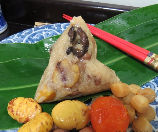 巧巧-干貝花生香菇肉粽禮盒(5入) 圖片