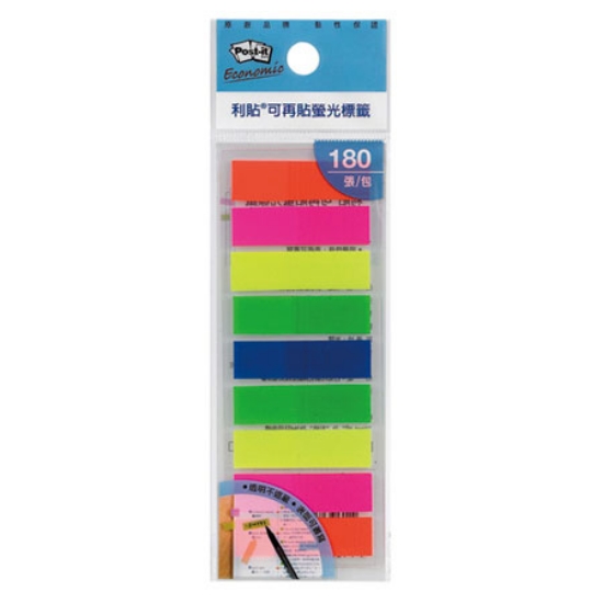 3M Post-it利貼非抽取式全彩標籤/583-9/12x43mm/5色/2 圖片