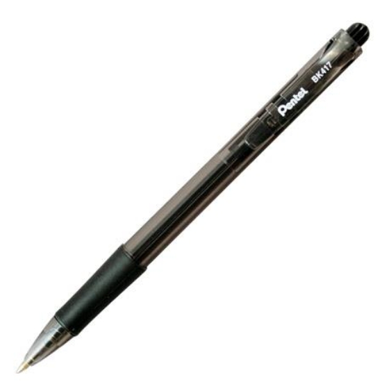 飛龍Pentel自動原子筆BK417/黑/0.7mm 圖片