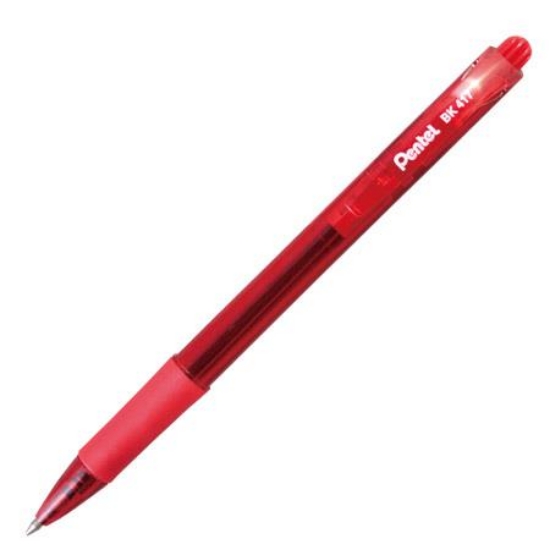 飛龍Pentel自動原子筆BK417/紅/0.7mm 圖片