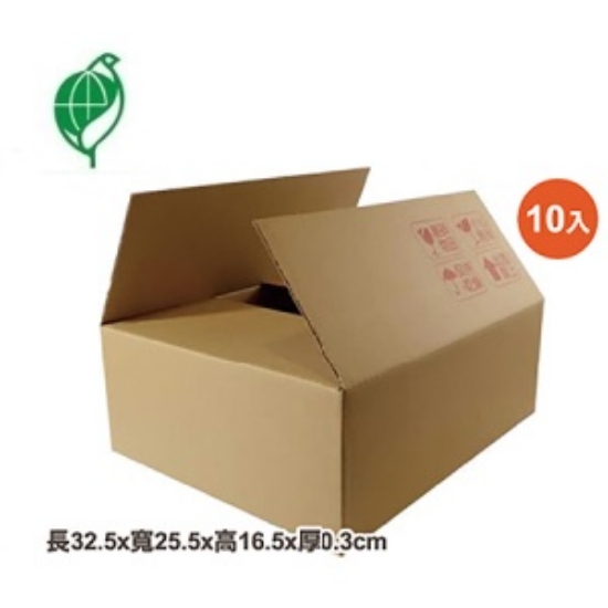 B愣4號紙箱/長32.5x寬25.5x高11.5x厚0.3cm/10入/組 圖片