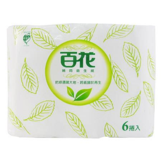 百花環保小捲筒衛生紙/0505011/130g/270節/6捲/串 圖片