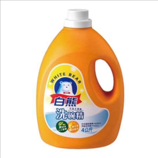 白熊軟性洗碗精/4000cc/桶 圖片