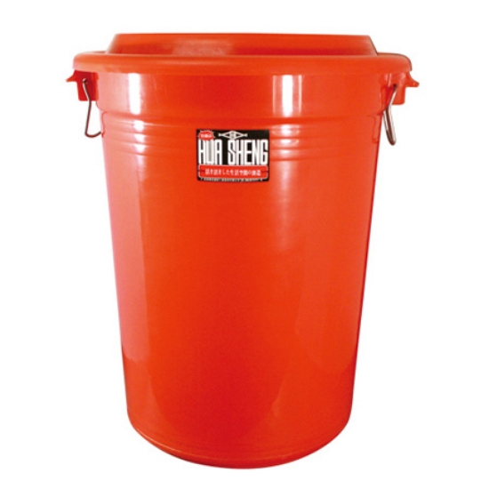 萬能桶106L/桔色/直徑56x高67.5cm/含蓋/個 圖片