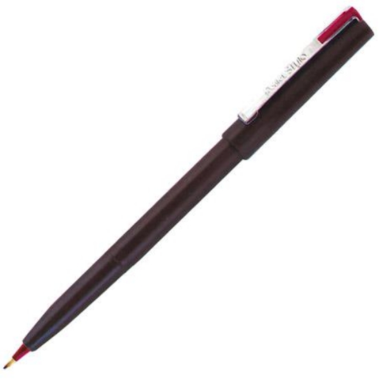 飛龍Pentel Stylo 塑膠鋼筆/JM20-B/紅/0.4~0.7mm 圖片