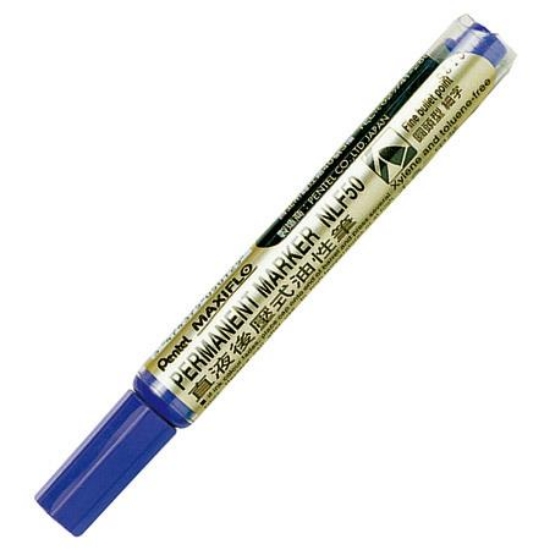飛龍Pentel直液後壓油性筆NLF-50C/藍/4.5mm/圓頭 圖片