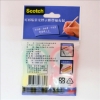 3M Scotch可再貼螢光活貼膠帶補充包/812R4/4色/9mmx20 圖片