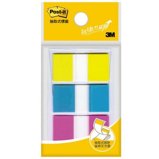 3M Post-it利貼可再貼抽取式指示標籤/683-3C/21x44mm/ 圖片
