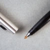 飛龍Pentel不鏽鋼鋼珠筆R-460MGA/銀夾黑芯/0.6mm 圖片