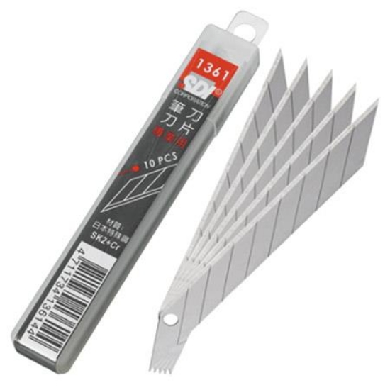SDI美工筆刀刀片1361/30°刀角/10片/盒 圖片
