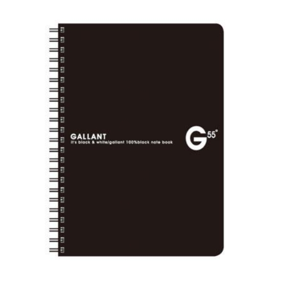 南冠GALLANT PP線圈活頁筆記本/N10504/黑/100K/60入 圖片