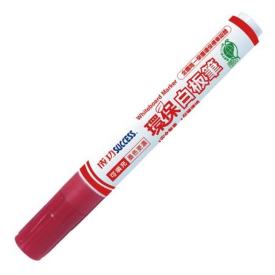 成功SUCCESS環保白板筆/1307-3/紅/3mm 圖片