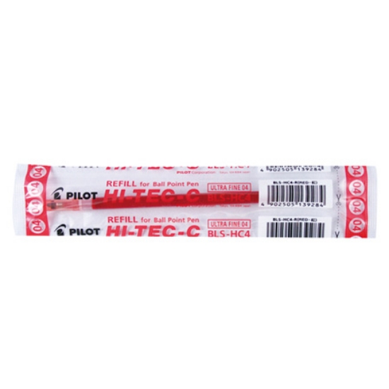 百樂PILOT超細鋼珠筆芯BLS-HC4-R/紅/0.4mm 圖片