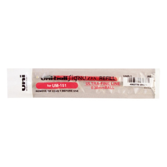 三菱uni鋼珠筆芯UMR-1/紅/0.38mm/UM-151用 圖片