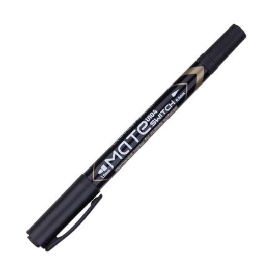 得力Deli細字雙頭油性筆/EU10420/黑色/0.5-1.0mm 圖片
