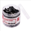 得力Deli黑長尾夾/E8566A/15mm/60支 圖片