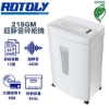 歐風ROTOLY A4超靜音49DB短碎狀碎紙機(環保標章)/215GM/4x40mm(P4保密等級) 圖片